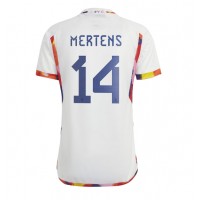 Belgia Dries Mertens #14 Fotballklær Bortedrakt VM 2022 Kortermet